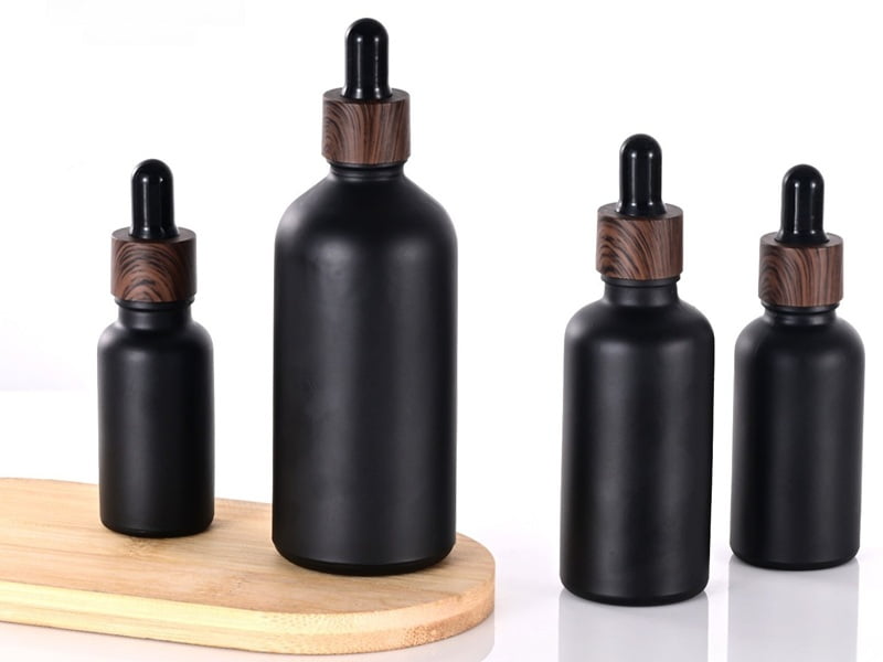 15ml heavy-wall violet glass mini dropper vial for premium essential oil sampling