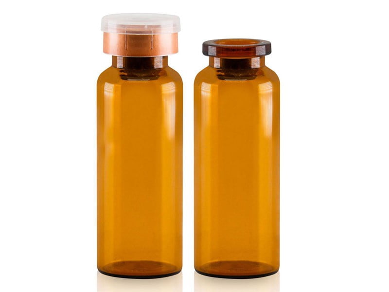 5ml tubular glass vials with medical-grade rubber stoppers for lyophilized powder sets