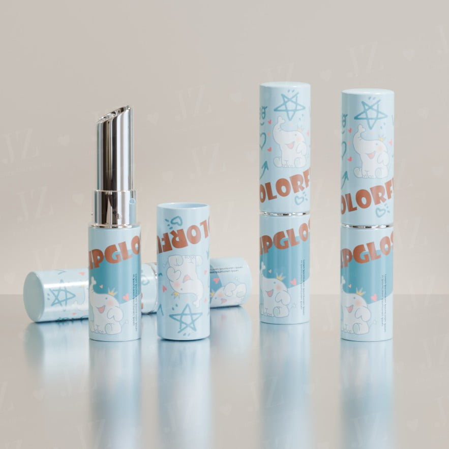 Metallic and magnetic ABS lipstick tubes for premium cosmetic packaging