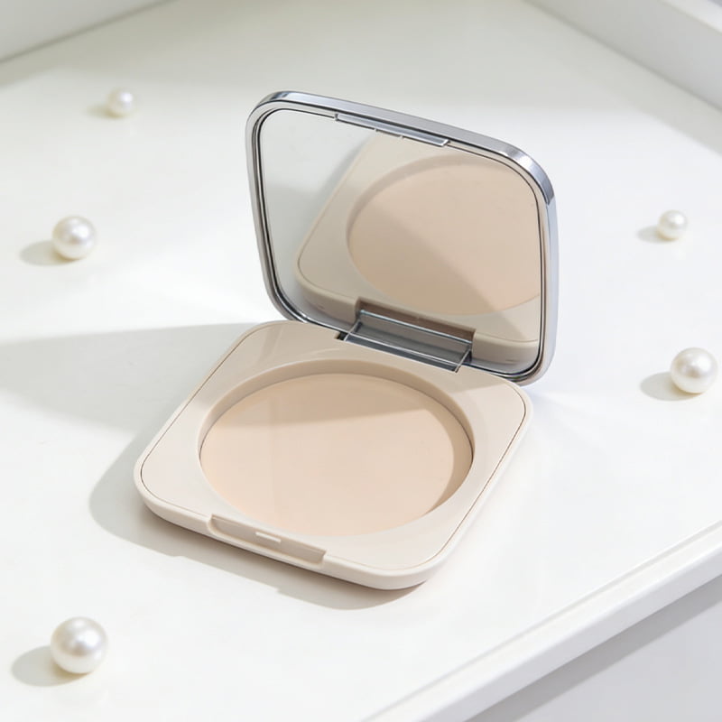 ABS powder compacts and eyeshadow palettes with high-definition mirrors and precise snap closures