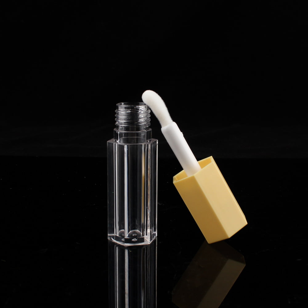 Thick-wall clear AS tube body with custom applicator wand for liquid cosmetics