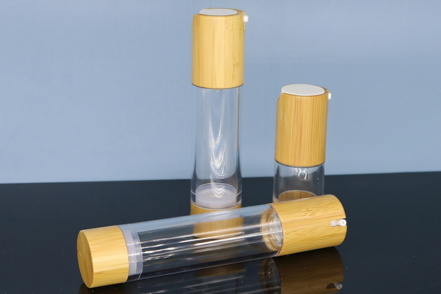All-Plastic Airless Pump with Bamboo Shell