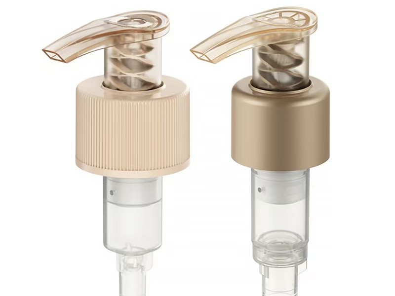All-plastic emulsion pump with plastic spring