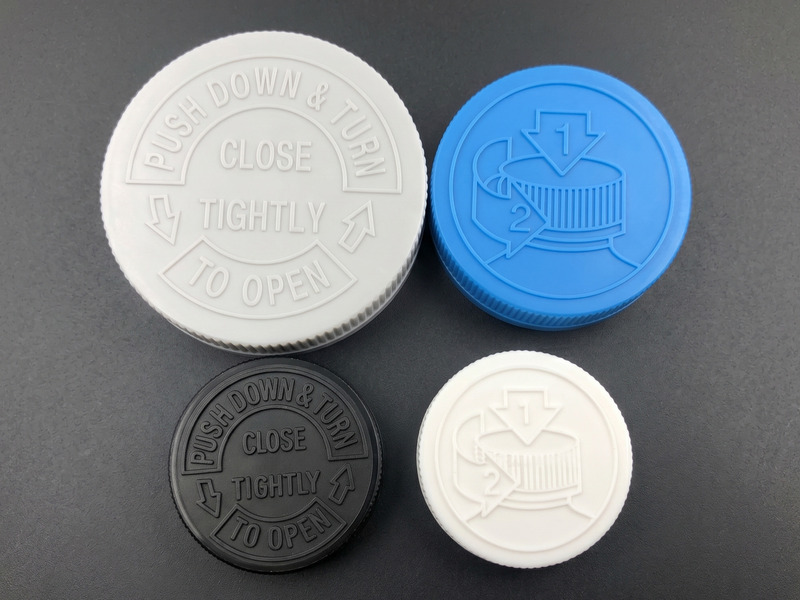 Child-Resistant Closures for Essential Oil Glass Bottles