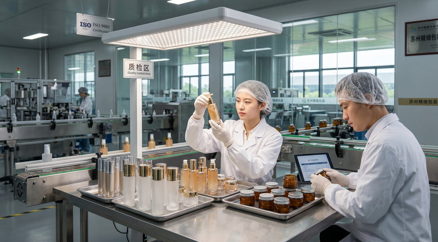 Cosmetic Bottles Comprehensive Visual Inspection