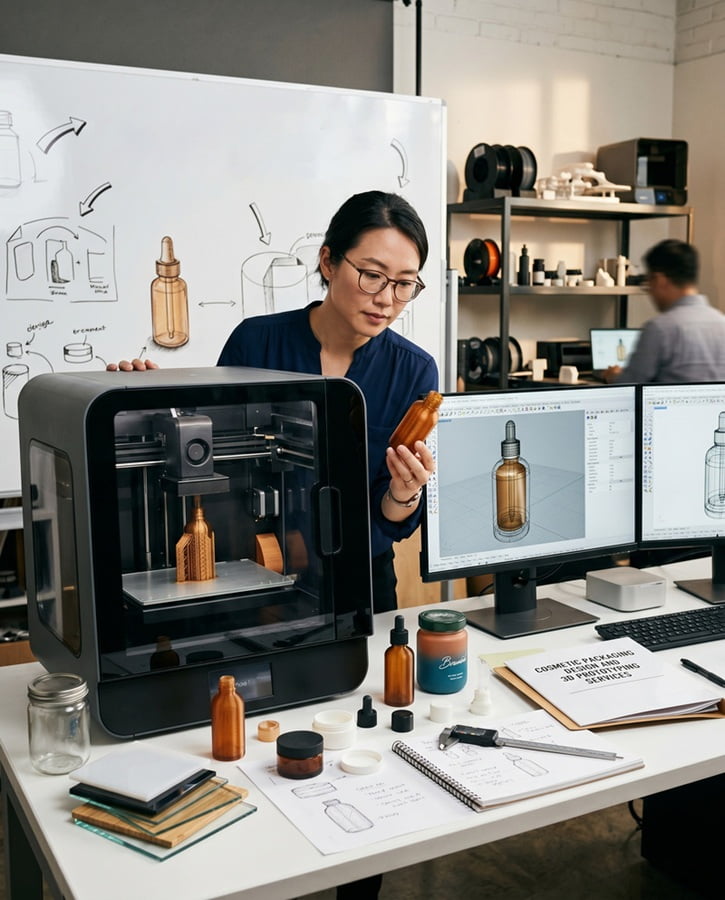 Cosmetic Packaging Design and 3D Prototyping Services