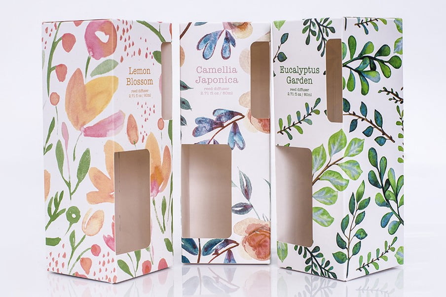 Die-Cutting and Display Windows for cosmetic outer packaging