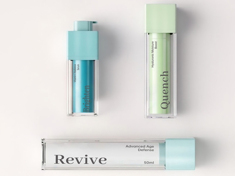 Double-Wall AS Cosmetic Packaging with PP Inner Bottle