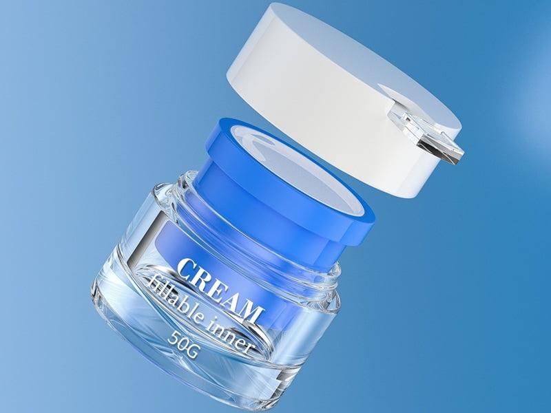 Double-Wall Acrylic Cosmetic Packaging Structure for Formula Safety
