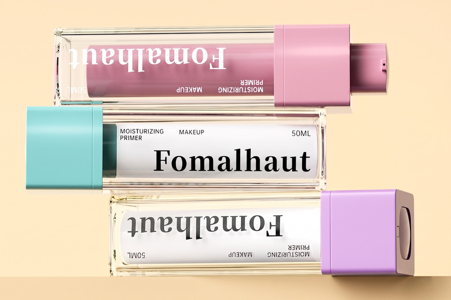 Easy snap-in replacement mechanism for cosmetic refills