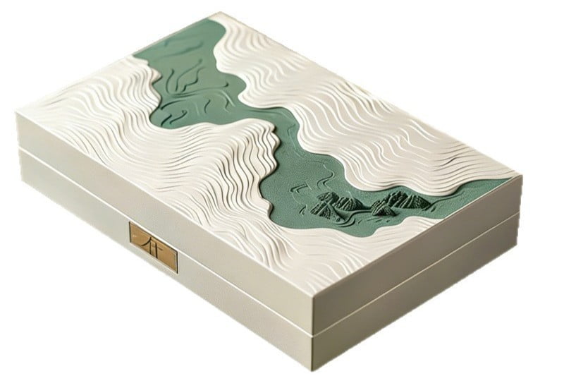 Embossing and Debossing texture on paper cosmetic packaging