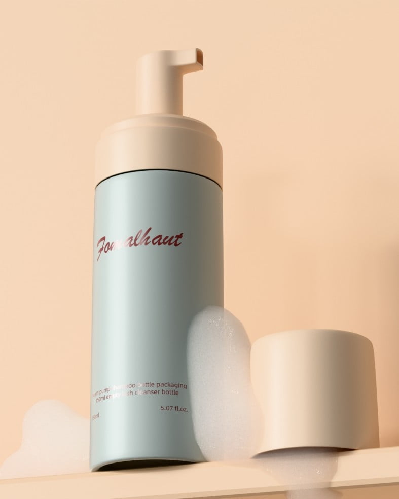 Custom Foam Pump Bottles Cosmetic Packaging