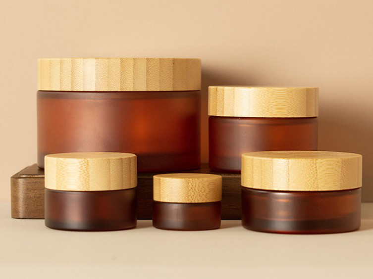 Full skincare packaging line using standard glass bottles with bamboo caps