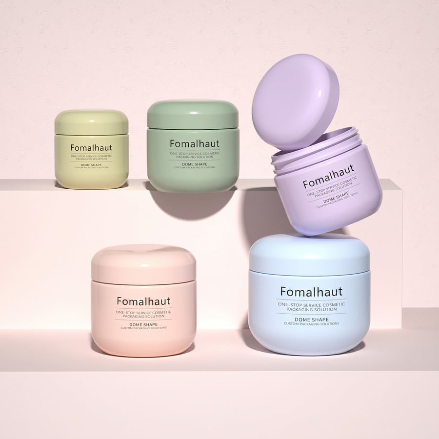 Heavy-wall PET cosmetic jars with leak-proof liners for face creams and body scrubs