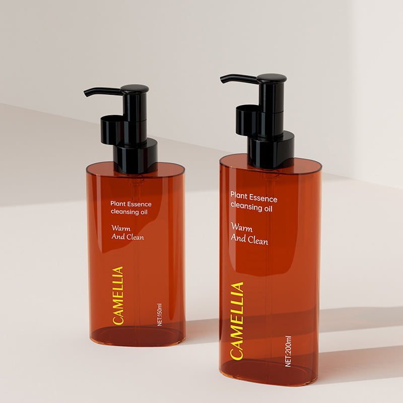 High-transparency makeup remover bottles with precision dropper plugs for bi-phase eye and lip removers