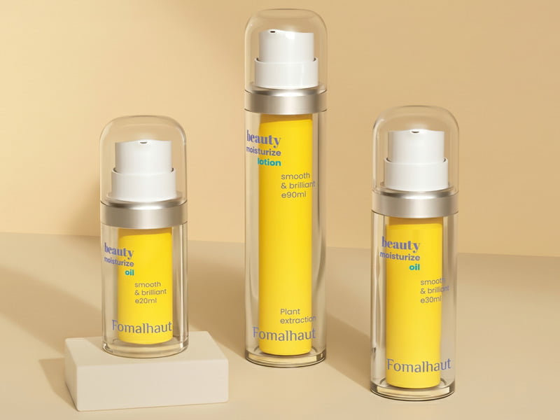Mono-material PP airless bottles and FSC cartons for e-commerce