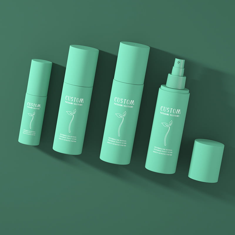 High-transparency PET clear cosmetic spray bottles with fine mist sprayers for toners and facial mists