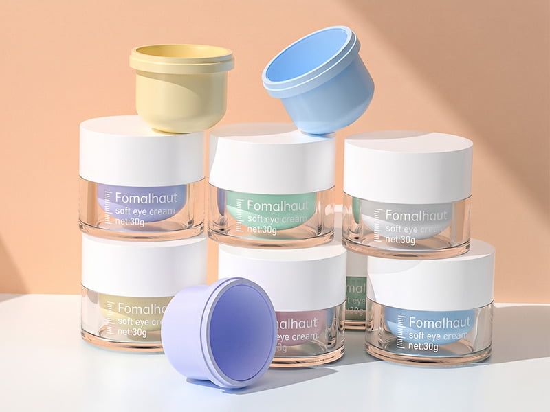 Refillable cosmetic jars