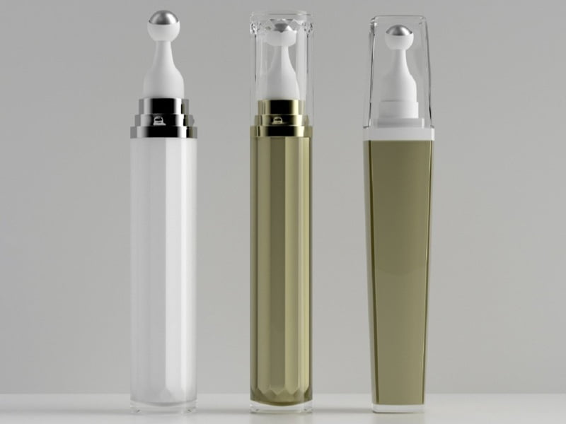 Roll-on bottles and lip gloss tube packaging