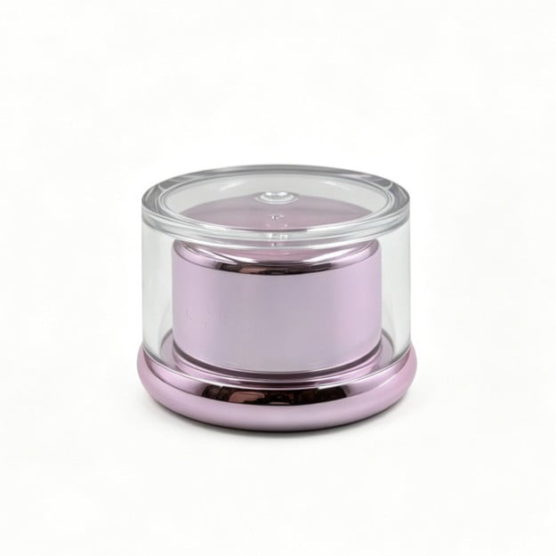 Transparent PS lids for single-color eyeshadow palettes and blush compacts showcasing makeup powder