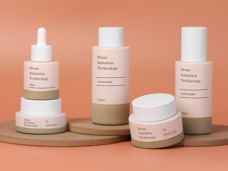 Small capacity travel size cosmetics packaging and trial kits