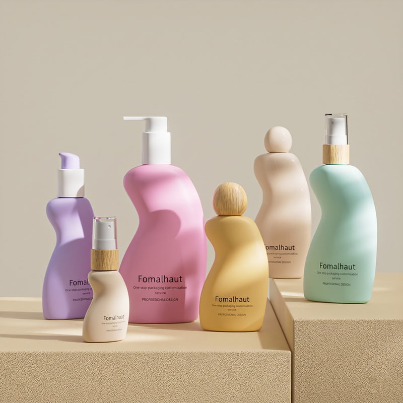 Highly customized, colorful cosmetic packaging demonstrating vibrant brand identity